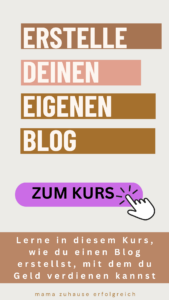 Lernen, wie man einen eigenen Blog erstellt (mit DSGVO). Blogartikel schreiben und damit Geld verdienen kann.