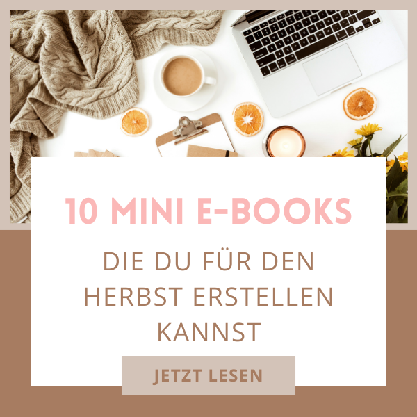 Ideen für Mini-E-Books für den Herbst aus verschiedenen Bereichen