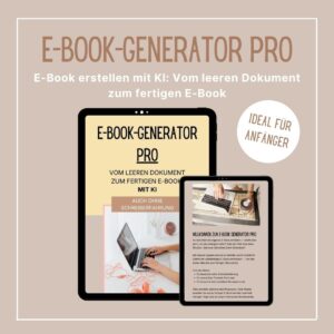 E-Book mit KI schreiben.