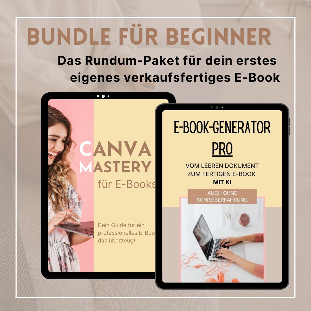 Von Null auf E-Book | Das Bundle für dein eigenes digitales Produkt