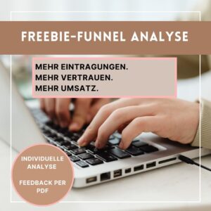 Freebie-Funnel-Analyse. Mehr Eintragungen und mehr Umsatz